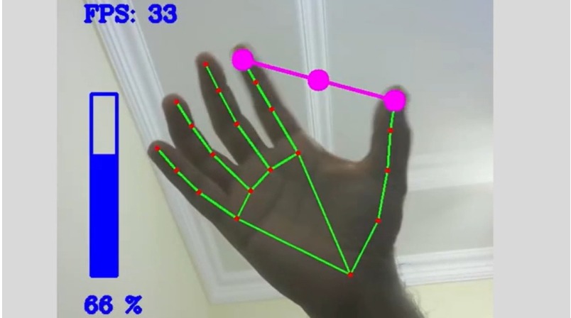 Volume-controller-using-finger